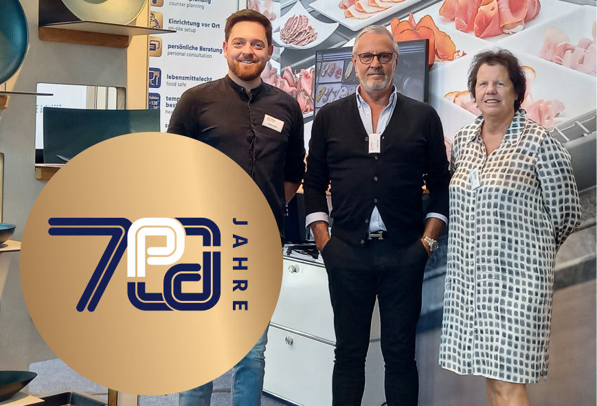 70 Jahre PricoPlex mit Team auf der Messe