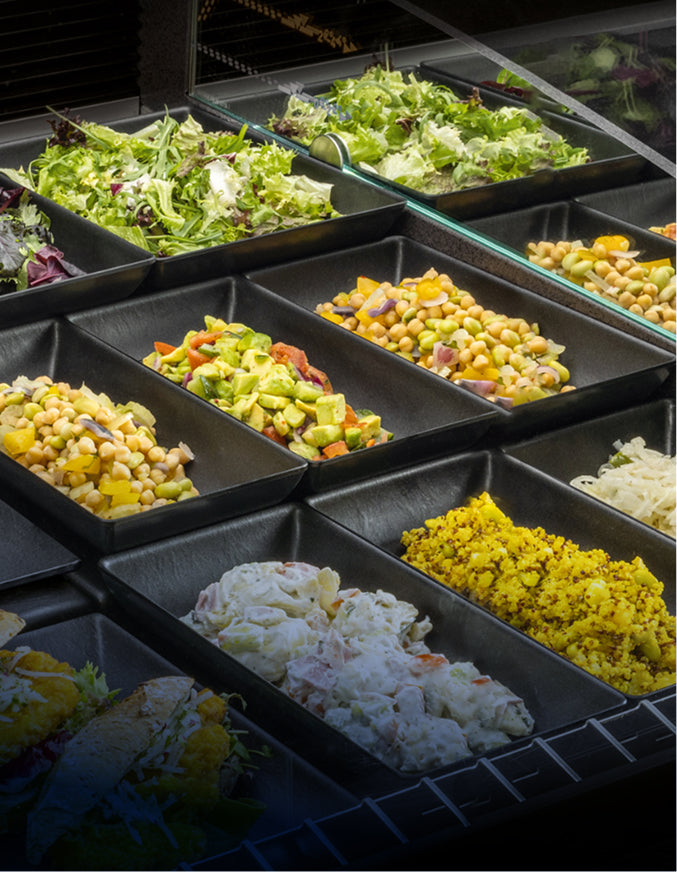 Thekenschalen für Salat und Feinkost