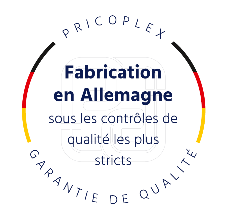 Fabrication en Allemagne sous les contrôles de qualité les plus stricts