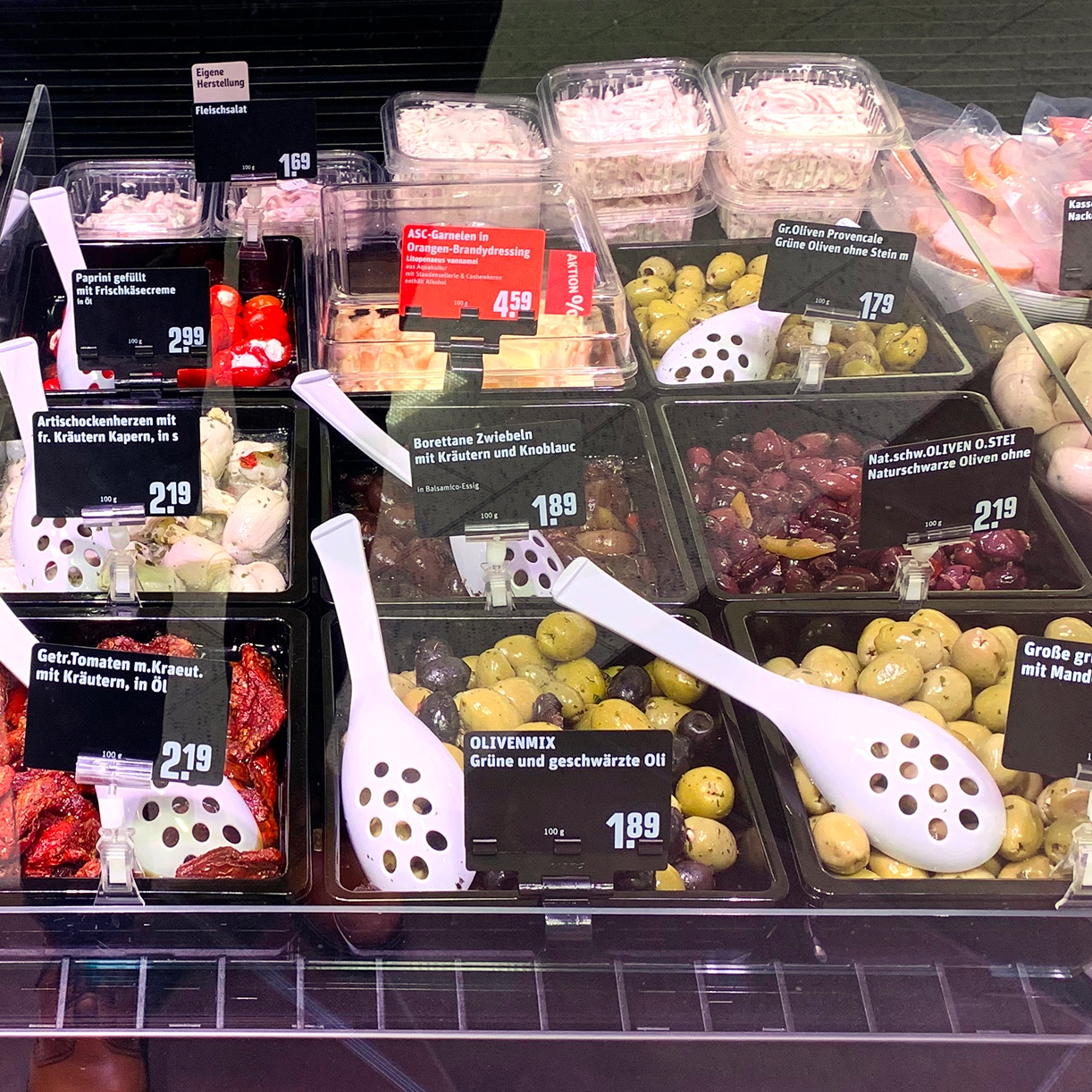 Salatschalen schwarz eckig
