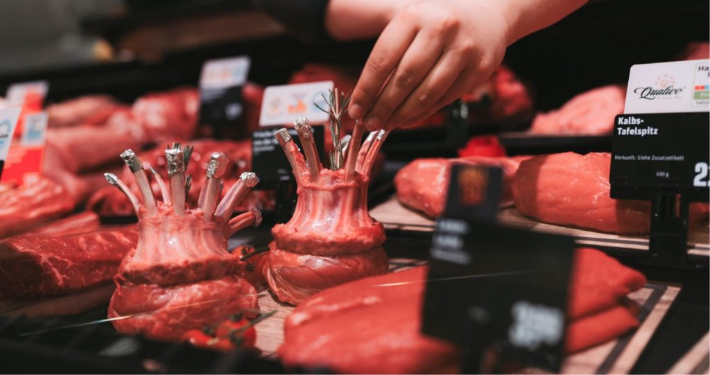 Dekorplatten für die Fleischpräsentation